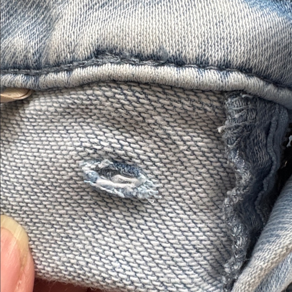 Faherty stretch terry patch pocket blue flare jeans retro hipster festival 26 - Picture 10 of 11